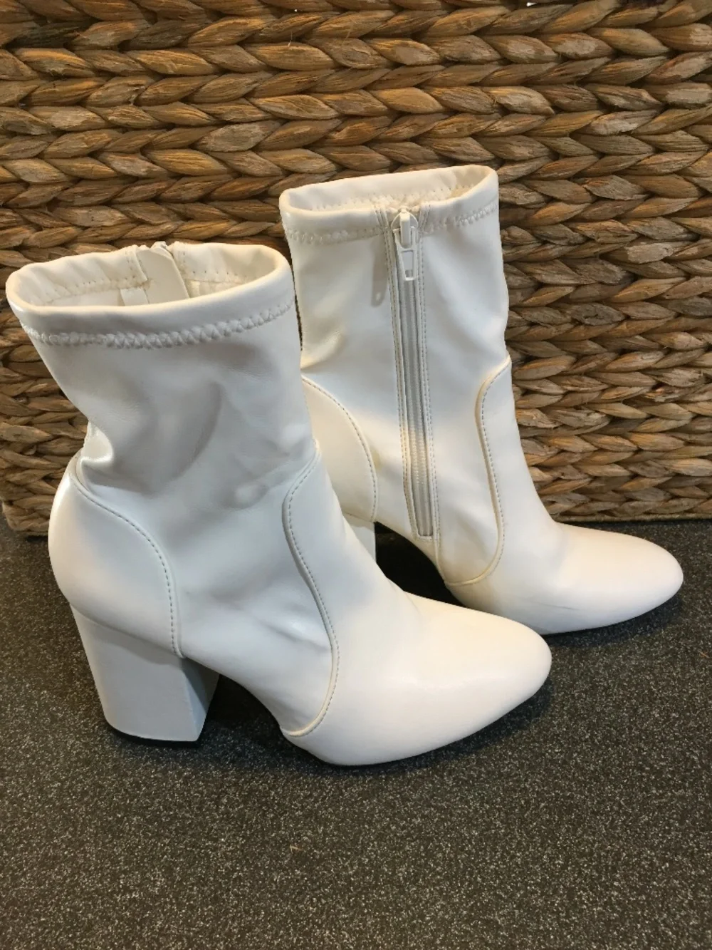 Madden Girl White Ankle Ranger Booties